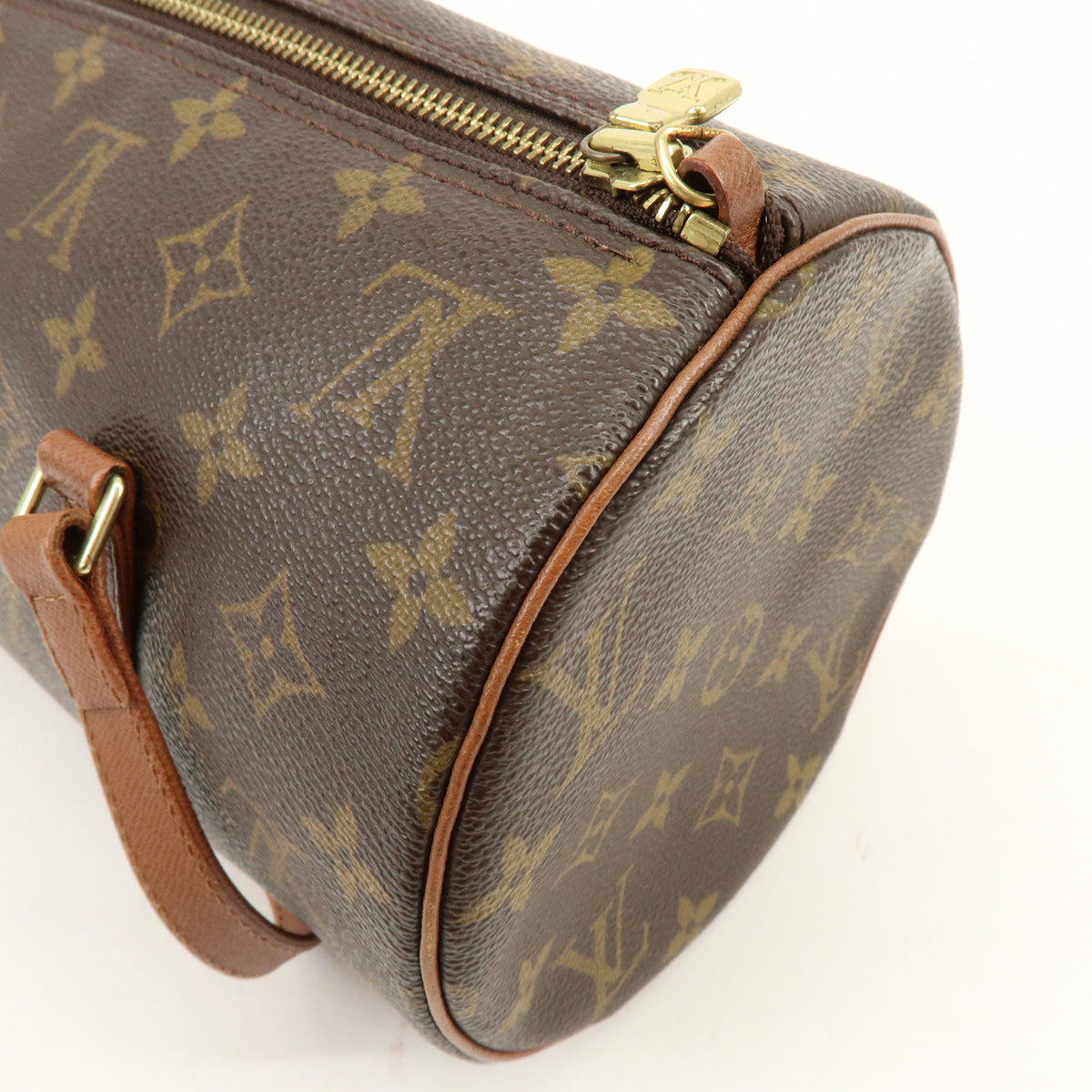 Louis Vuitton Monogram Papillon 30 Hand Bag Brown M51365