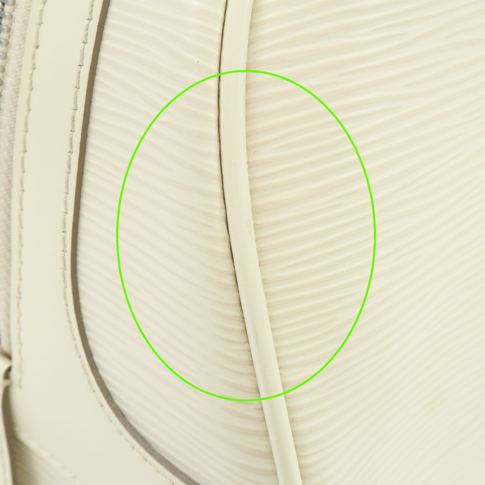 Louis Vuitton Epi Montaigne GM Bowling Hand Bag Ivoire White M5931J