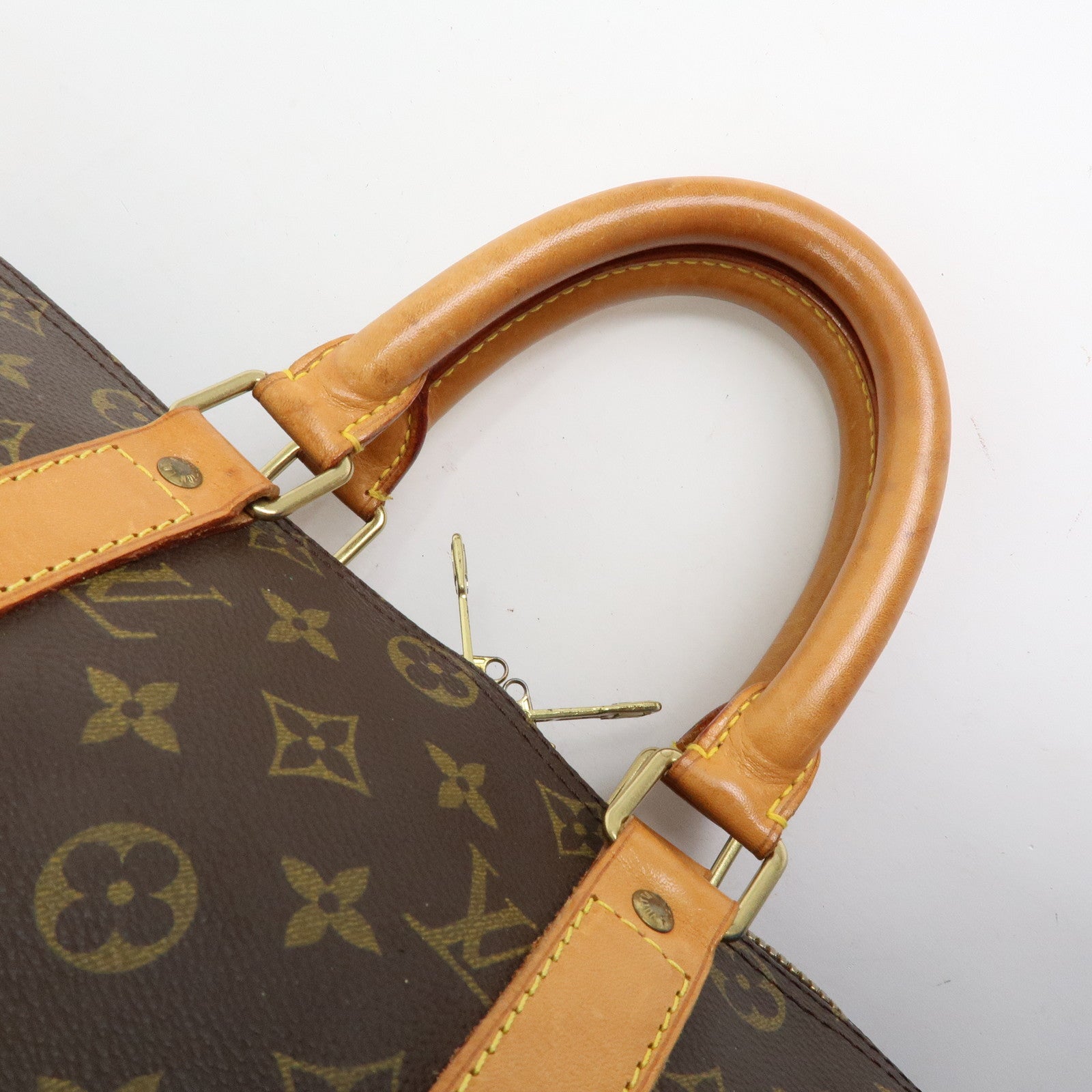 Louis Vuitton Monogram Keep All Bandouliere 45 Boston Bag M41418