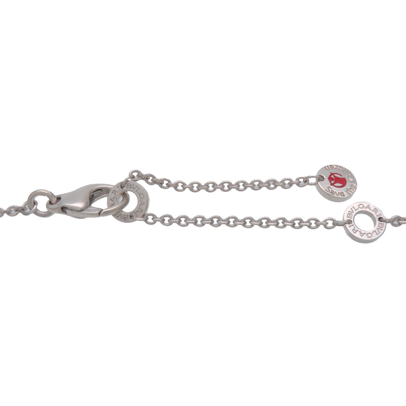 BVLGARI B-Zero1 Save the Children Necklace SV925 Black Ceramic