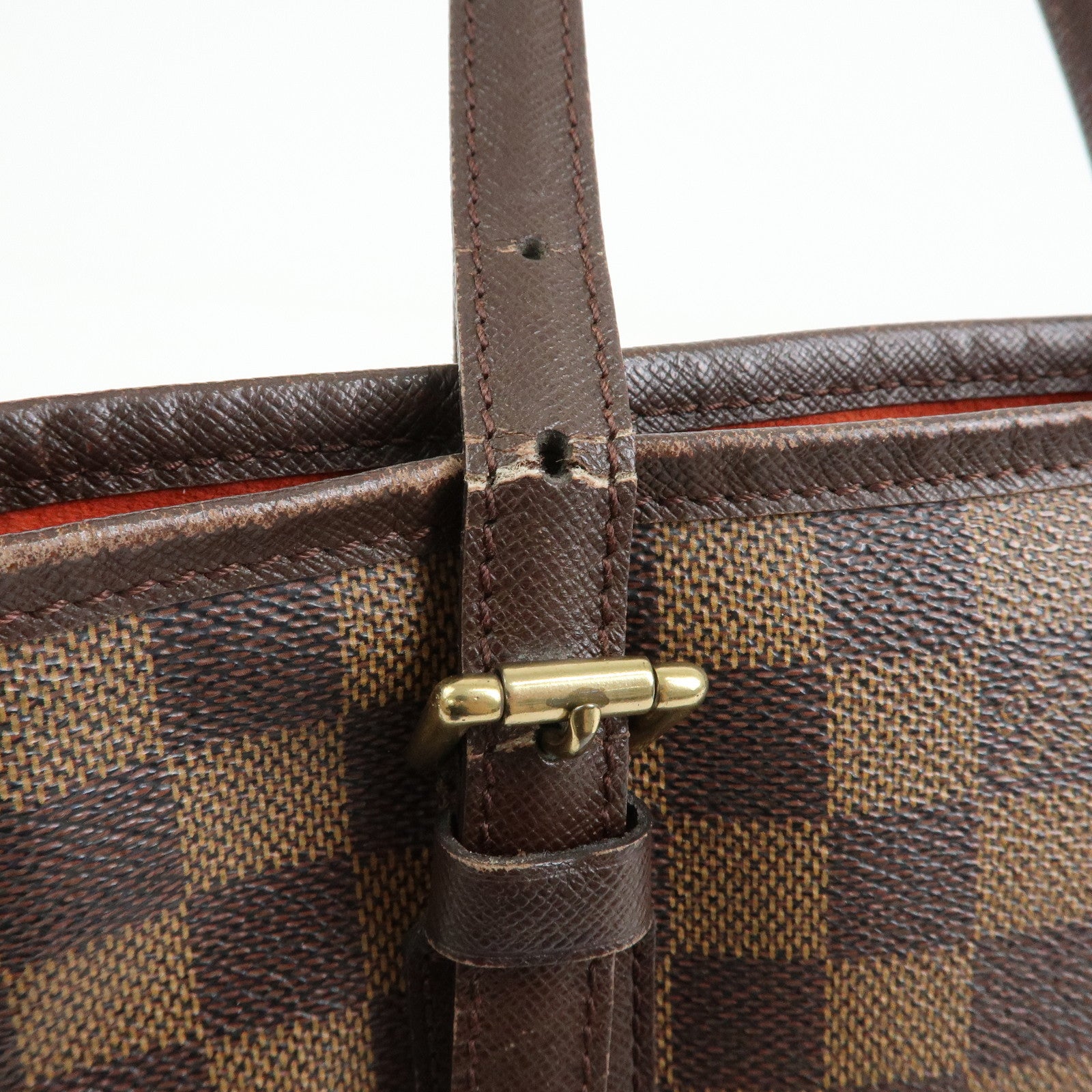 Louis Vuitton Damier Ebene Marais Tote Bag Hand Bag Brown N42240