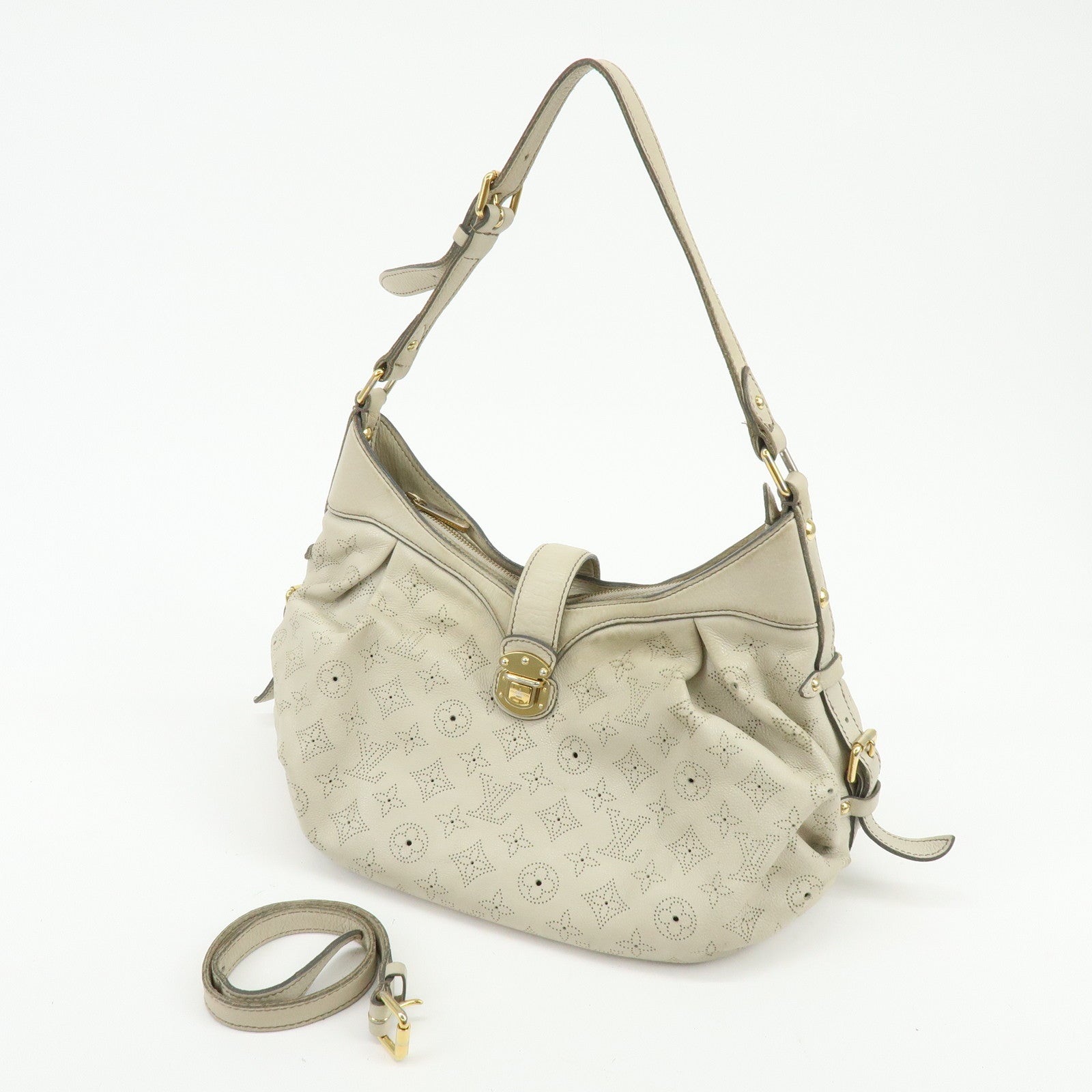 Louis Vuitton Monogram Mahina XS Shoulder Bag Gris Greige M95768