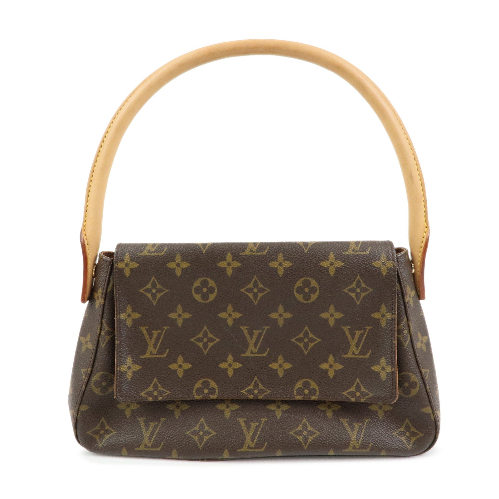 Louis Vuitton Monogram Mini Looping Canvas Shoulder Bag Brown M51147
