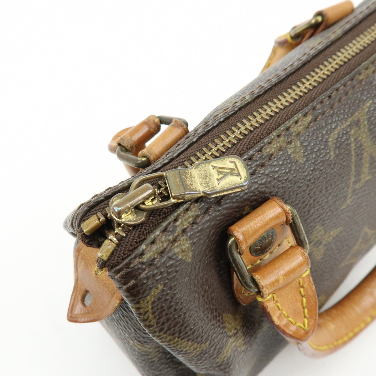 Louis Vuitton Monogram Mini Speedy Hand Bag Brown M41534 J75011 Lot