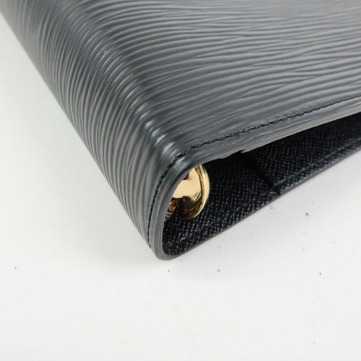 Louis Vuitton Epi Leather Agenda MM Planner Cover Noir R20042