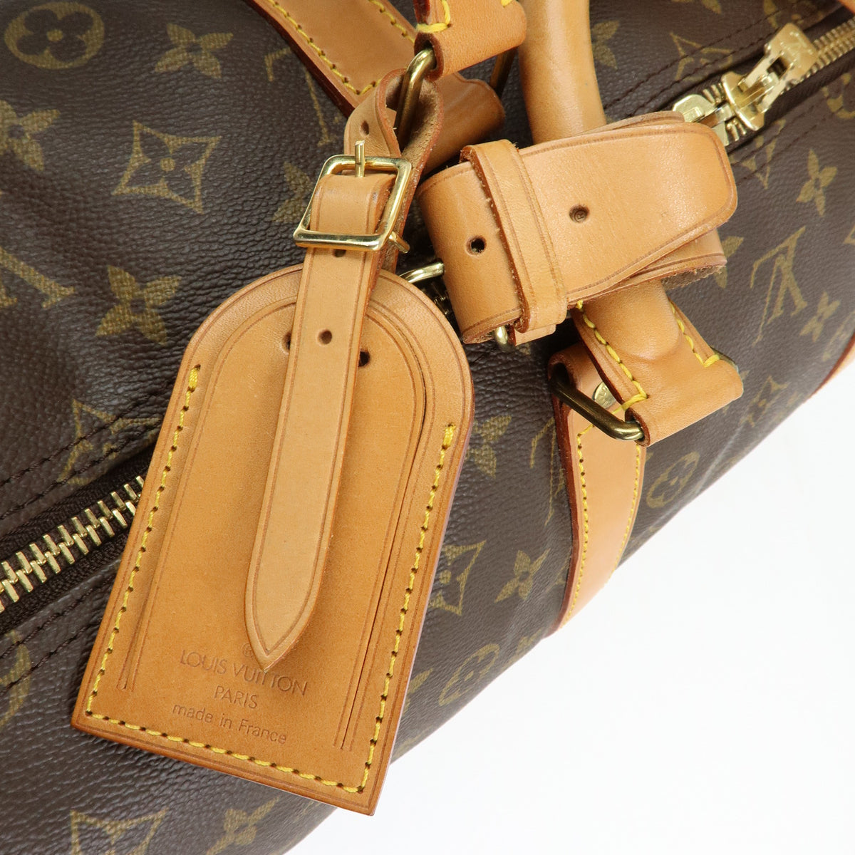 Louis Vuitton Keep All Bandouliere 55 Boston Bag Brown M41414