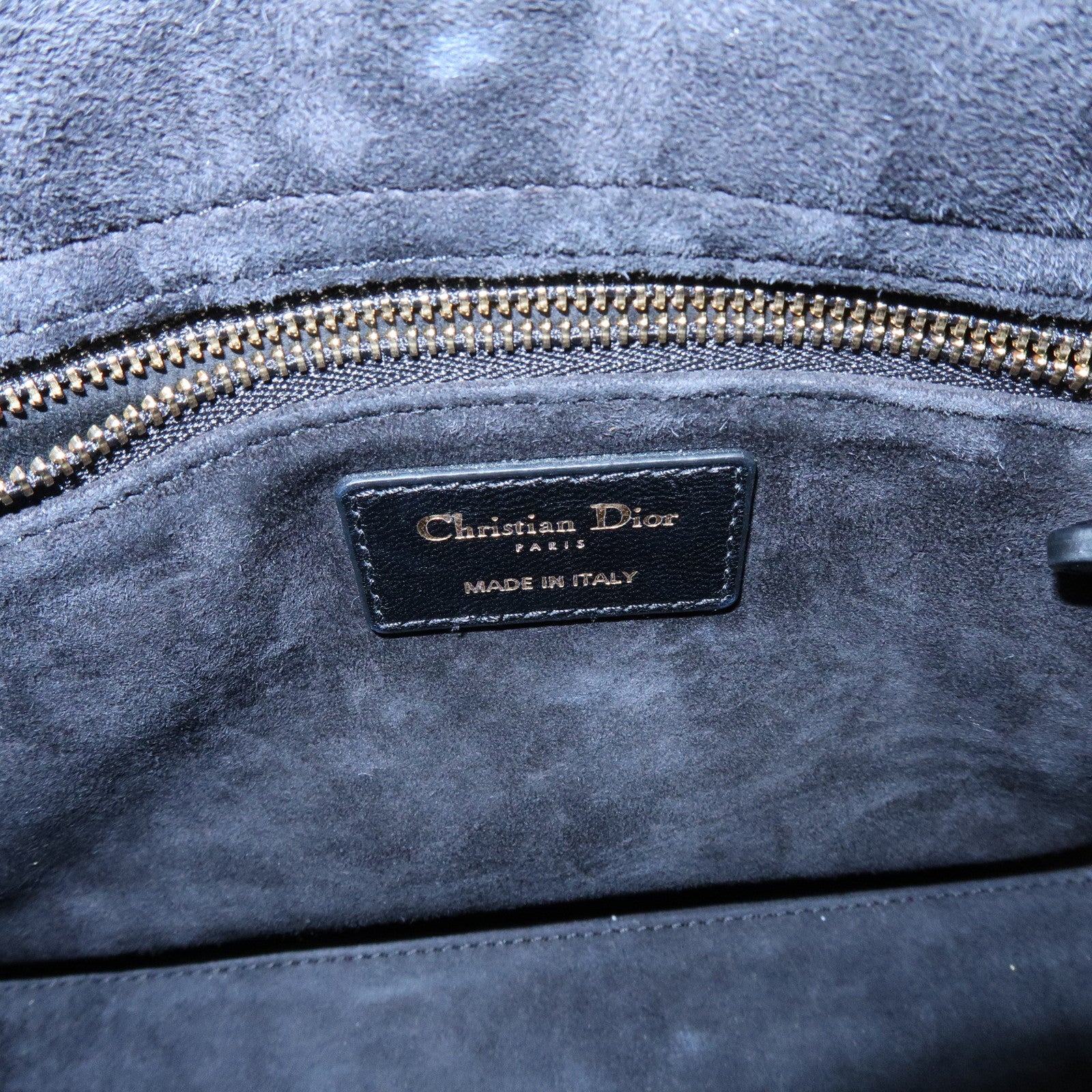 Christian Dior Lady Dior Cannage Lamb skin 2Way Hand Shoulder Bag Black