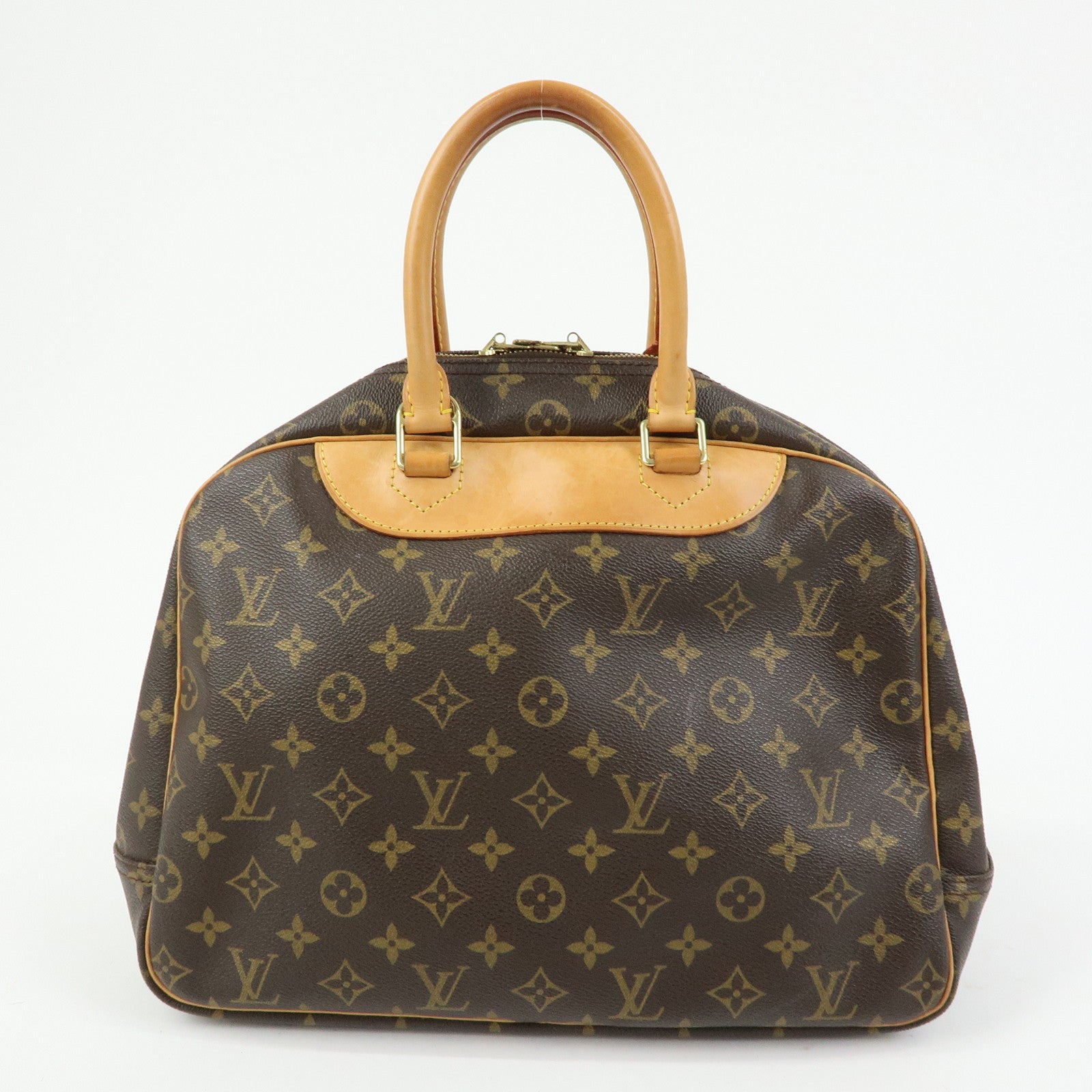 Louis Vuitton Monogram Canvas Deauville Hand Bag Brown M47270