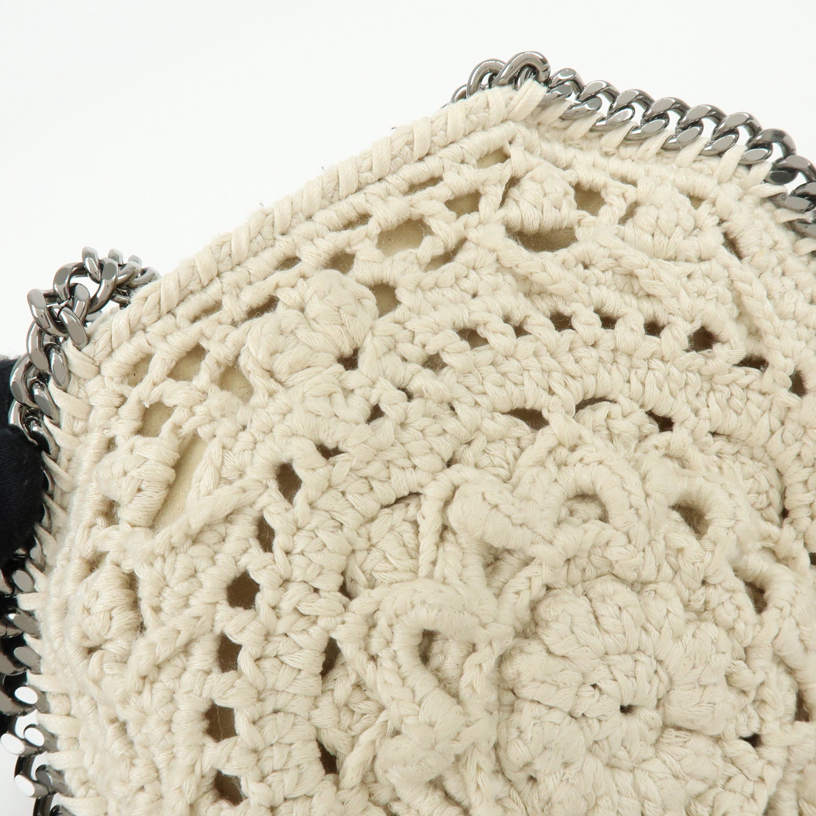 STELLA MCCARTNEY Falabella Canvas Crochet 2Way Hand Bag 391698