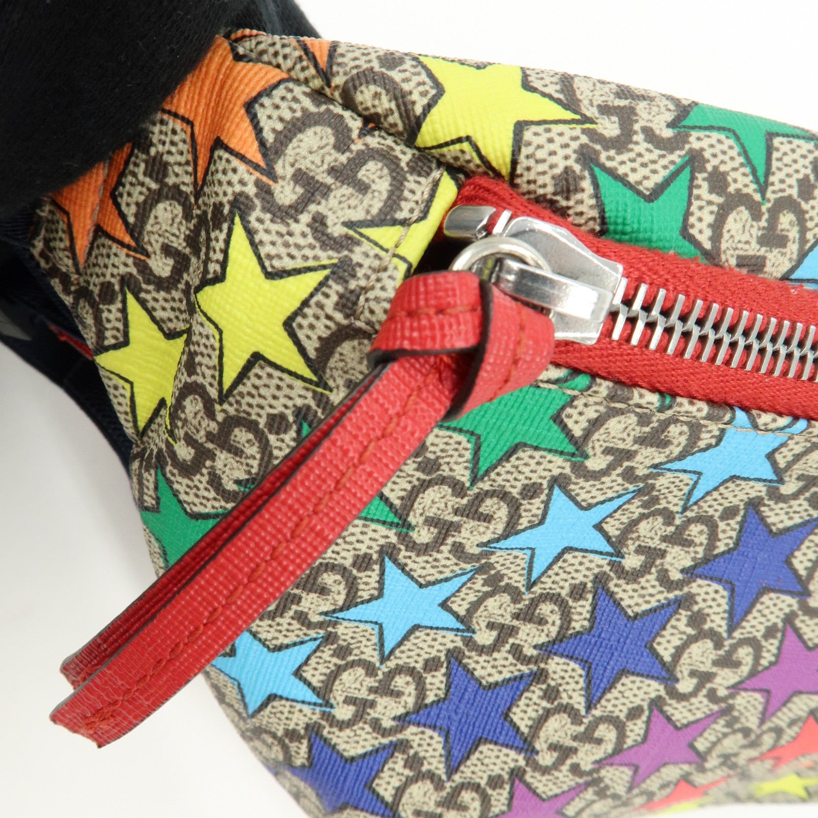 GUCCI Children's GG Supreme Body Waist Bag Multicolor Star Motif 502095