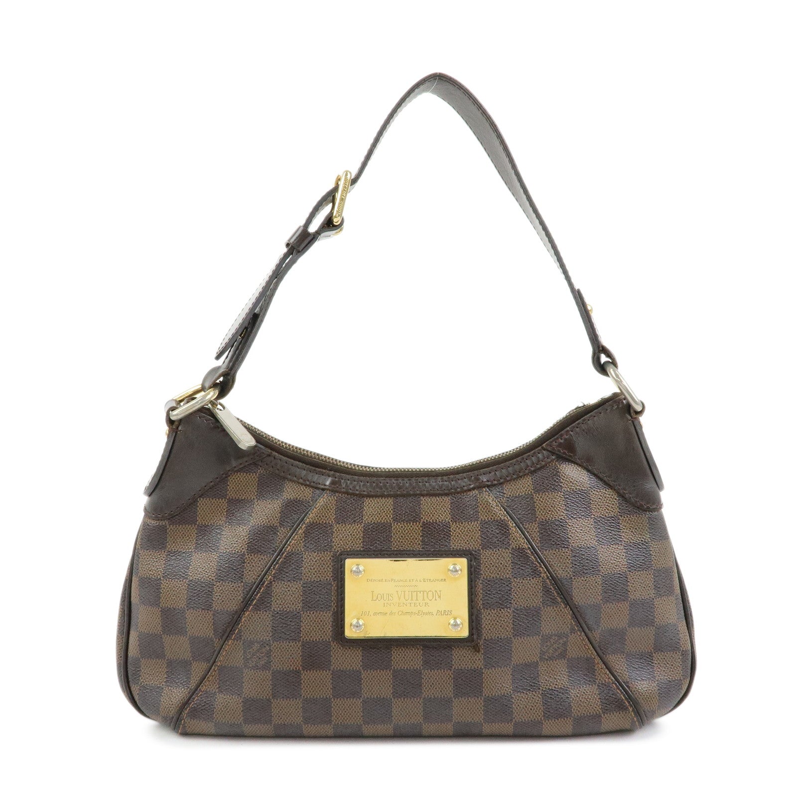 Louis Vuitton Damier Thames PM Canvas Shoulder Bag Hand Bag N48180
