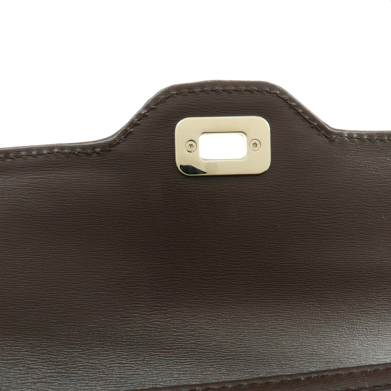 GUCCI Luce GG Canvas Leather Mini Shoulder Bag Beige Brown 790038