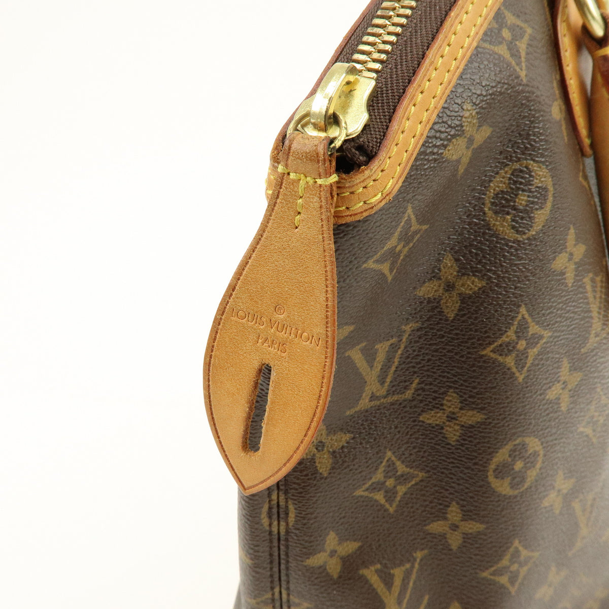 Louis Vuitton Monogram Lockit Vertical Hand Bag Brown M40103