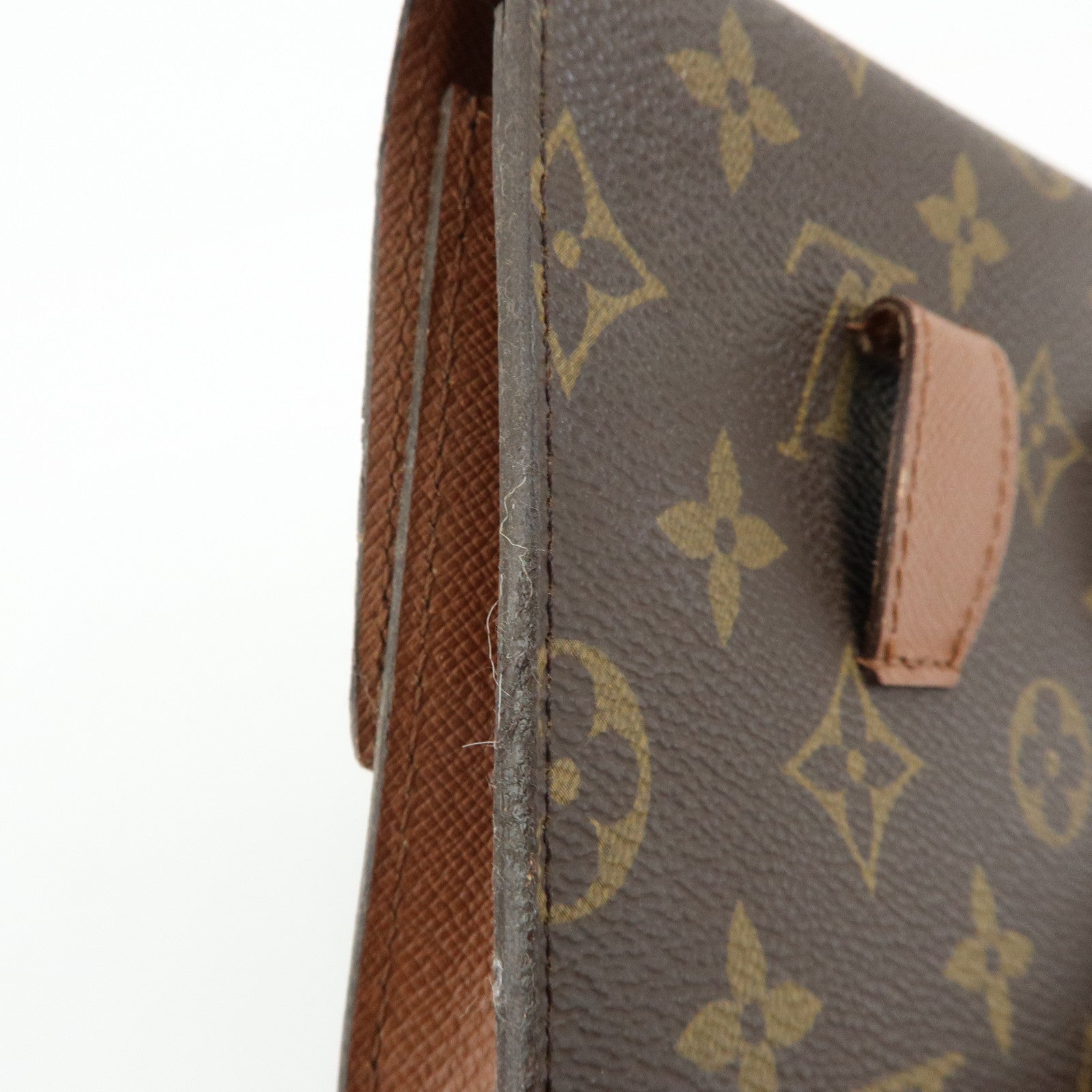 Louis Vuitton Monogram Pochette Arche Canvas Waist Bag Brown M51975