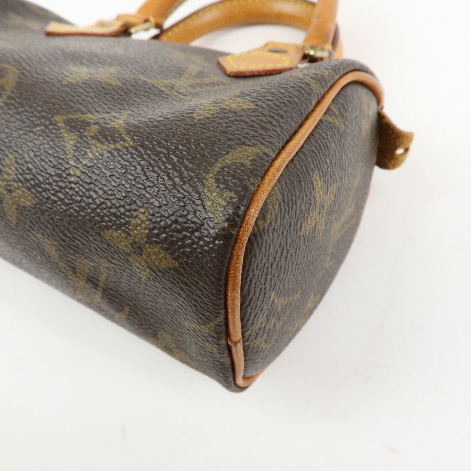 Louis Vuitton Monogram Mini Speedy Shoulder Hand Bag Brown M41534