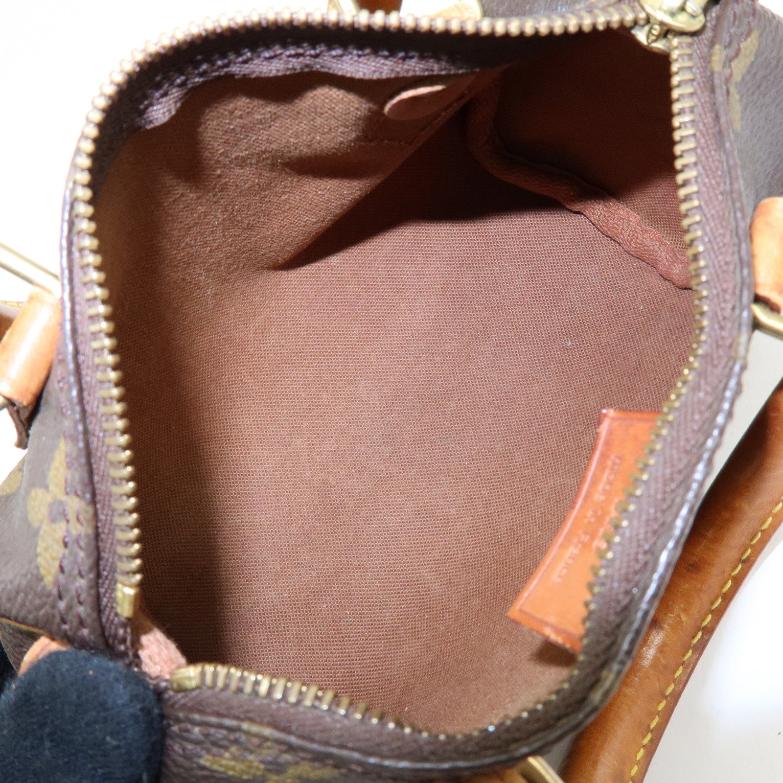 Louis Vuitton Monogram Canvas Mini Speedy Hand Bag & Strap M41534