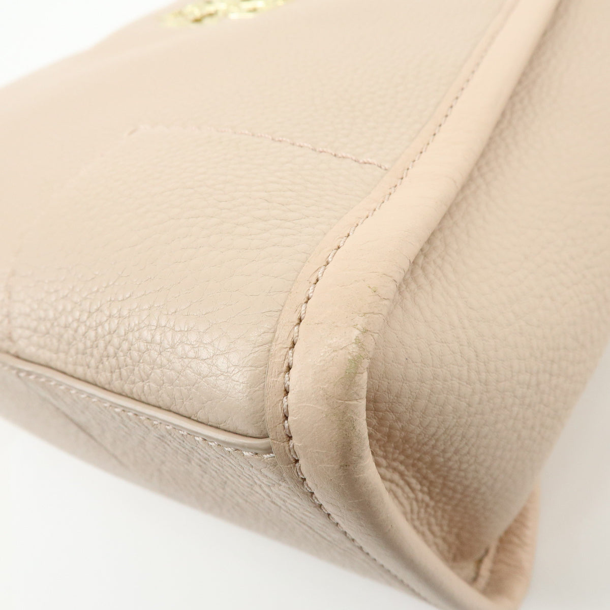 TORY BURCH Logo Britten Leather Chain Shoulder Bag Tote Bag Pink