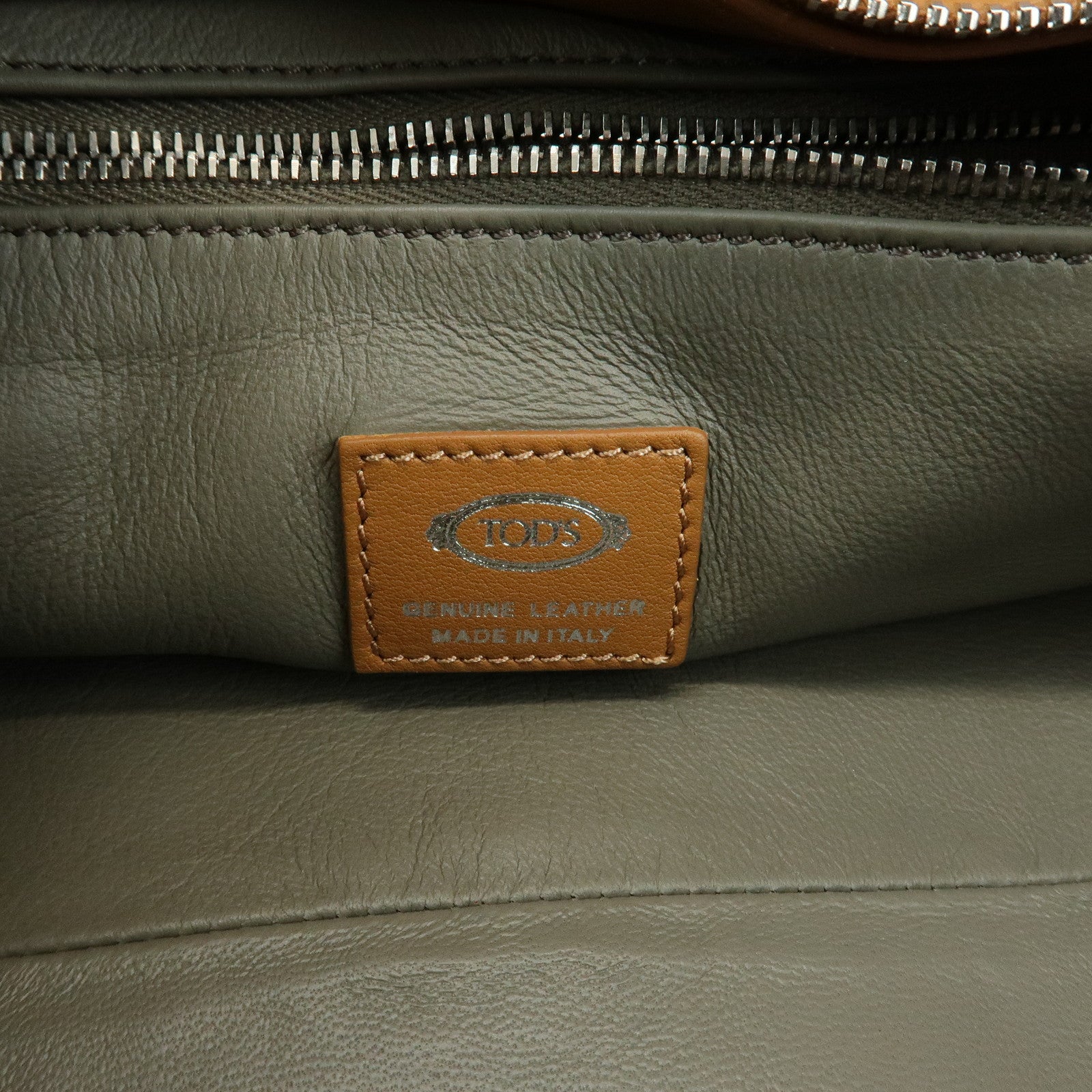 TOD'S Di Leather 2Way Bag Hand Bag Shoulder Bag Brown