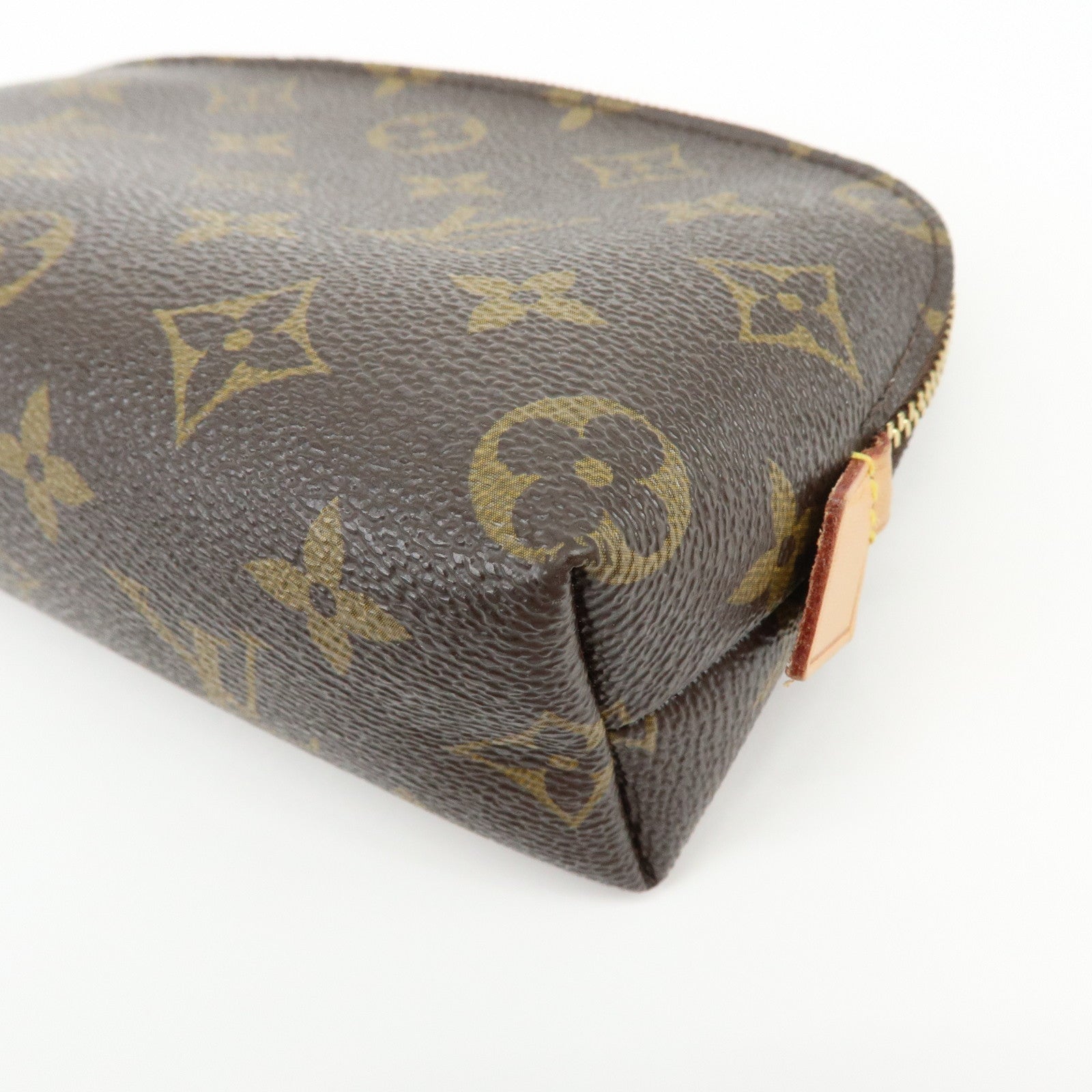 Louis Vuitton Monogram Pochette Cosmetic PM Pouch Brown M47515