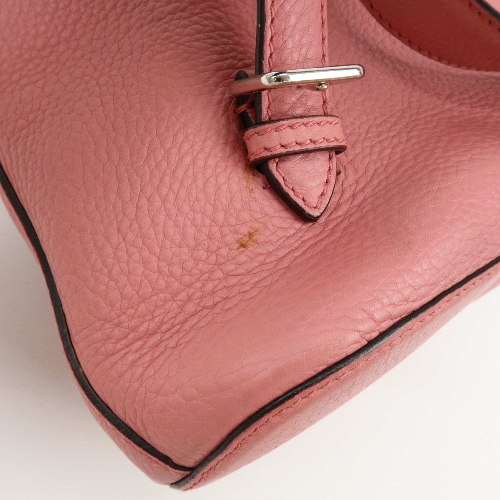 GUCCI Bamboo Tassel Leather Backpack Rucksack Pink 370833