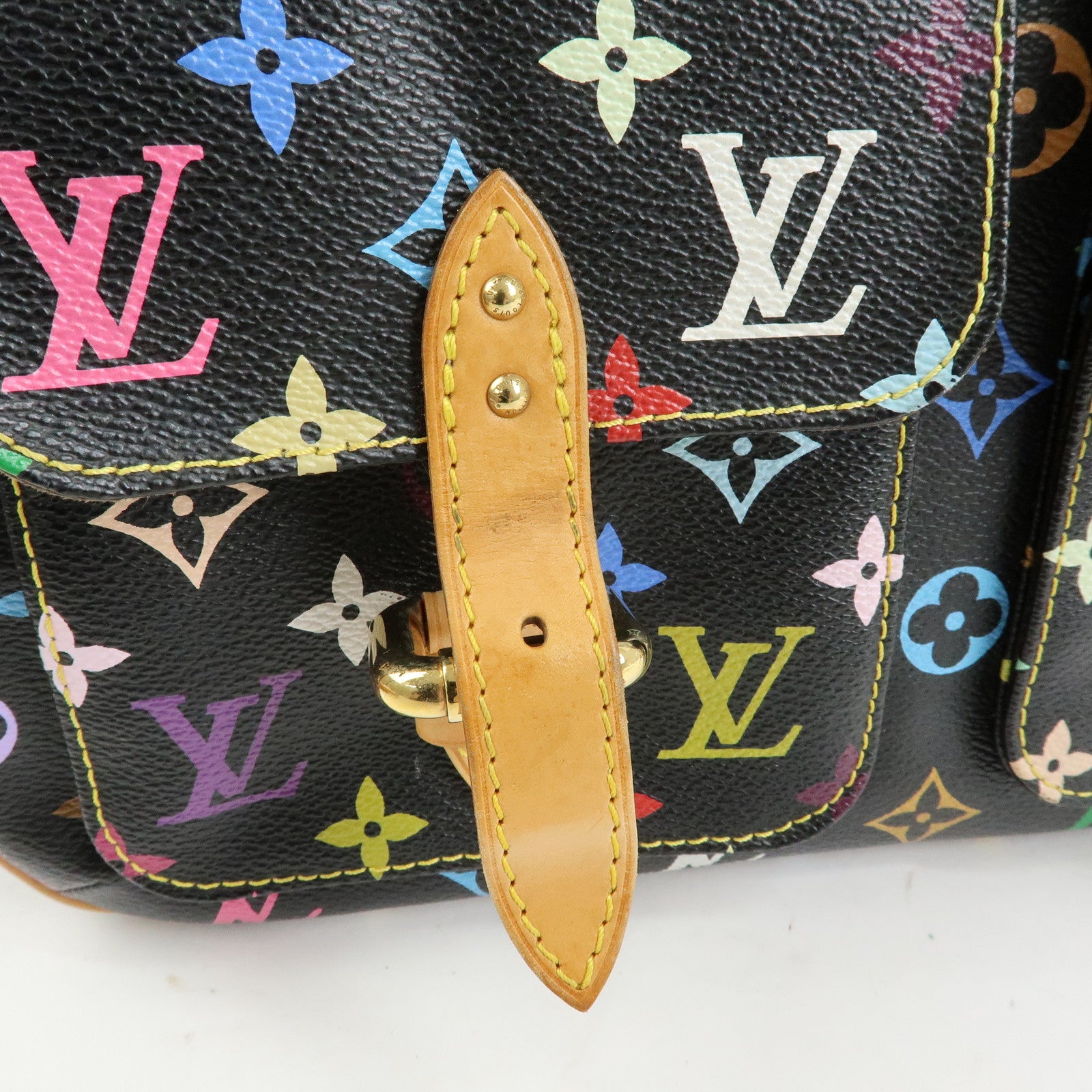 Louis Vuitton Monogram Multicolor Lodge PM Shoulder Bag Noir M40054