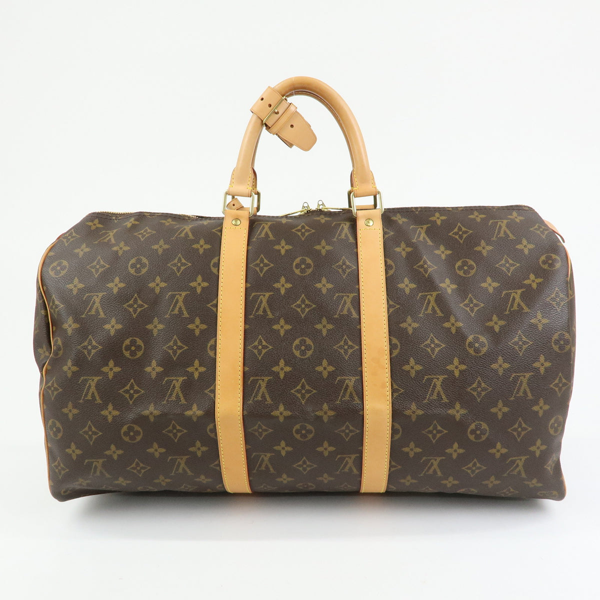 Louis Vuitton Monogram Keep All 50 Boston Bag Brown M41426