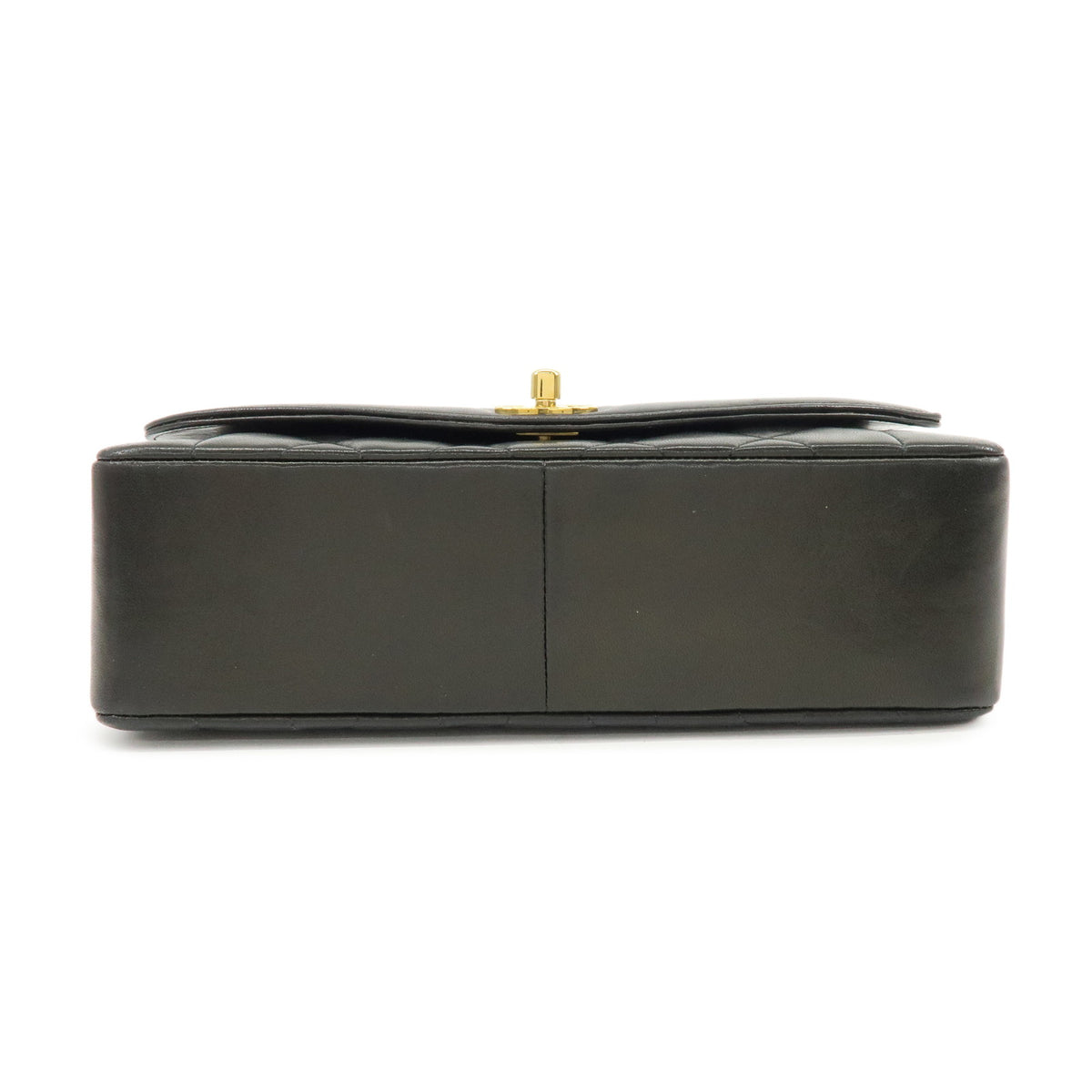 CHANEL Matelasse Diana 25 Lamb Skin Chain Shoulder Bag Black A01165