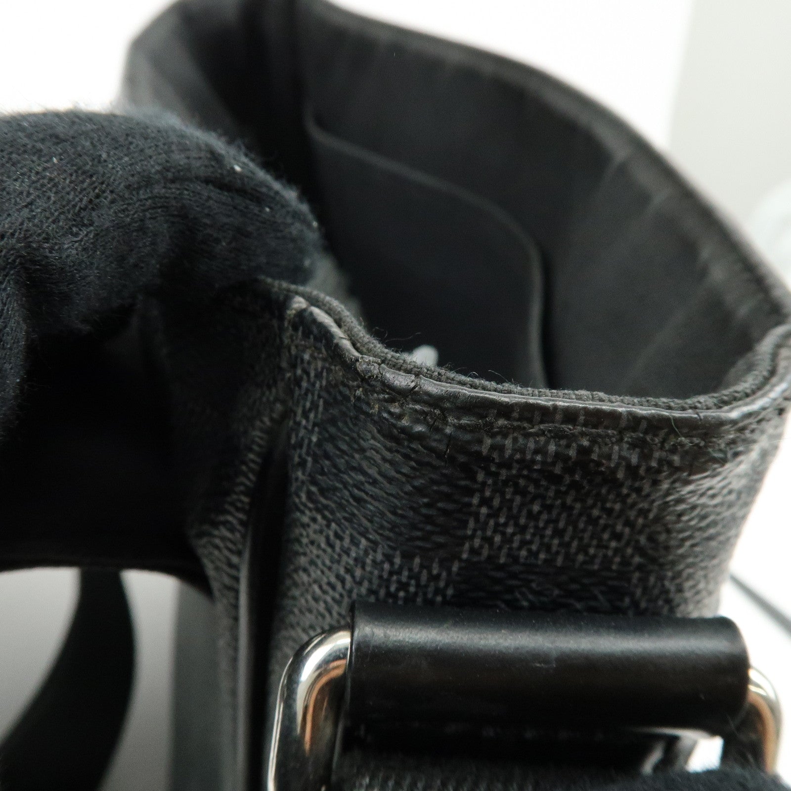 Louis Vuitton Damier Graphite District PM Shoulder Bag Noir N41260