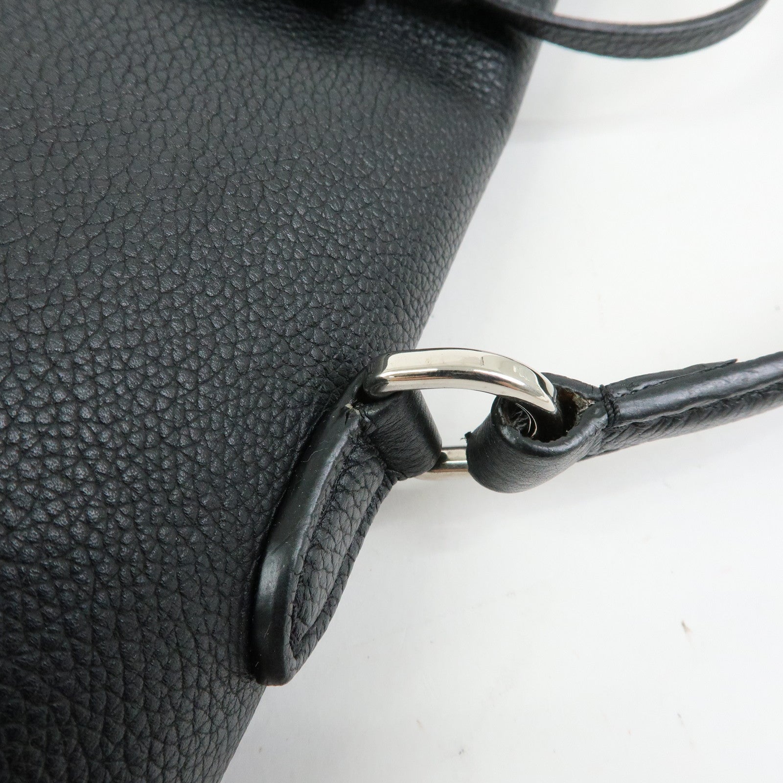 Louis Vuitton Lockme Ever MM Calf Leather 2Way Hand Bag Black M51395