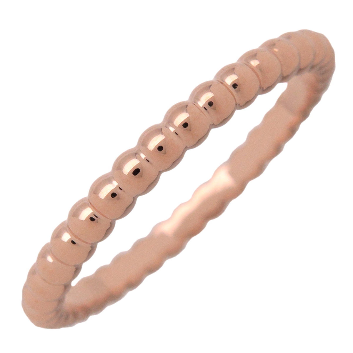 Van Cleef & Arpels Perlee Ring K18 750PG Rose Gold #50 VCARPJMF50