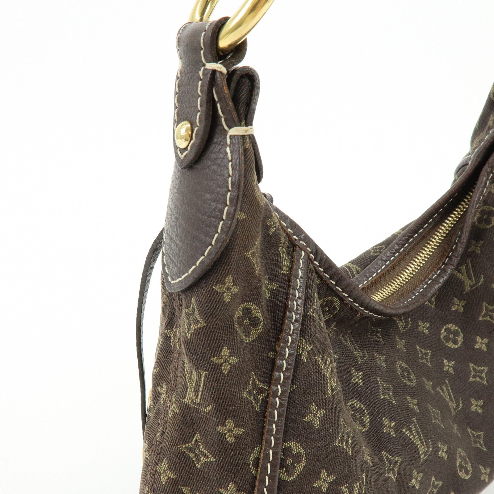Louis Vuitton Monogram Mini Lin Manon PM Shoulder Hand Bag Ebene M95621
