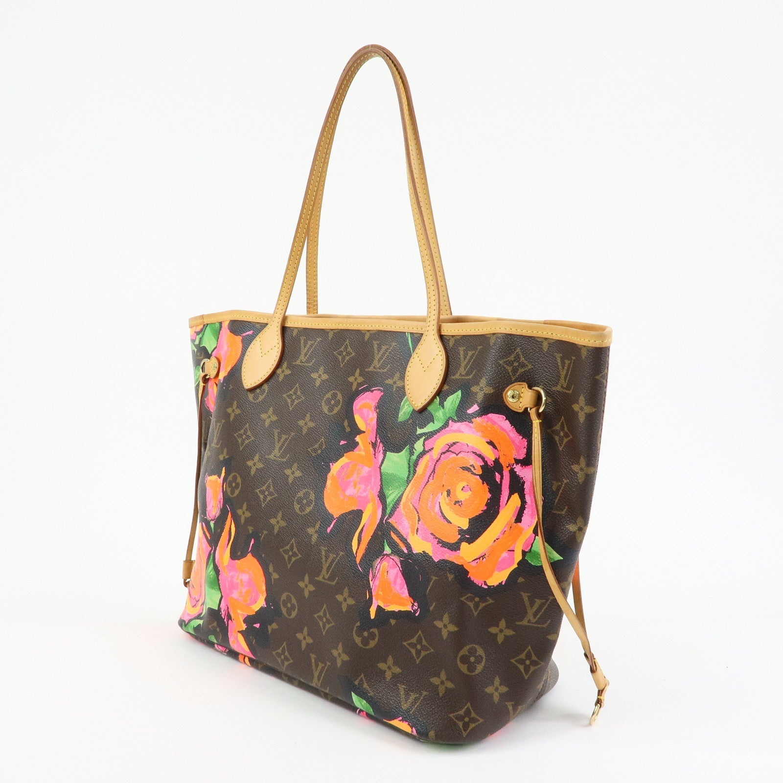 Louis Vuitton Monogram Rose Neverfull MM Tote Shoulder Bag M48613