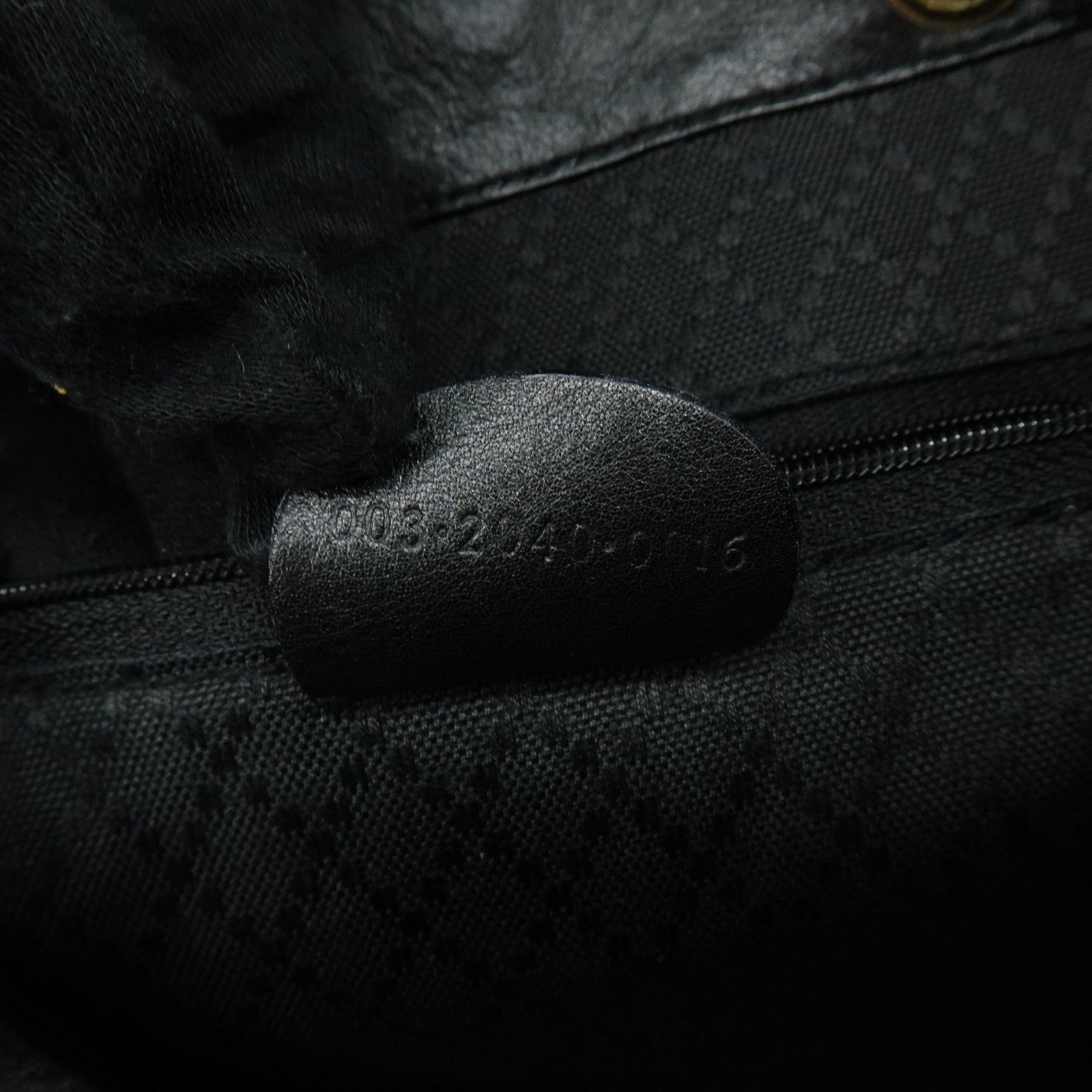 GUCCI Bamboo Leather Backpack Rucksack Black 003・2058・0016