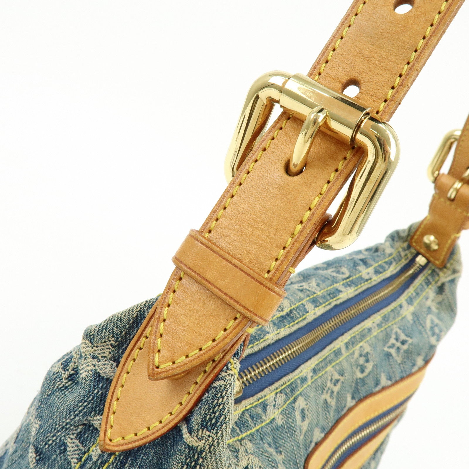 Louis Vuitton Monogram Denim Baggy PM 2Way Bag Shoulder Bag M95049