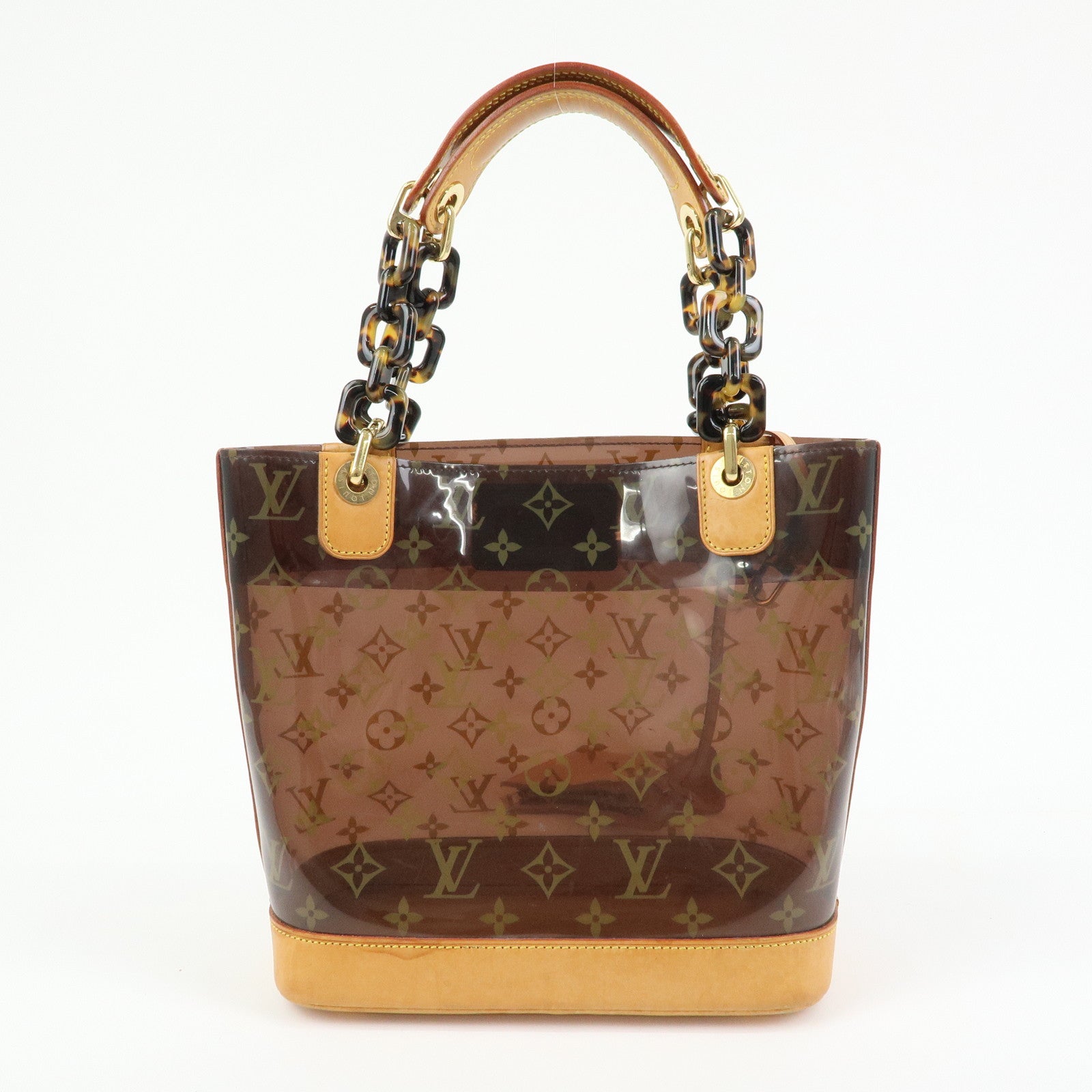 Louis Vuitton Monogram Cabas Ambre PM Tote Bag Clear Brown M92502
