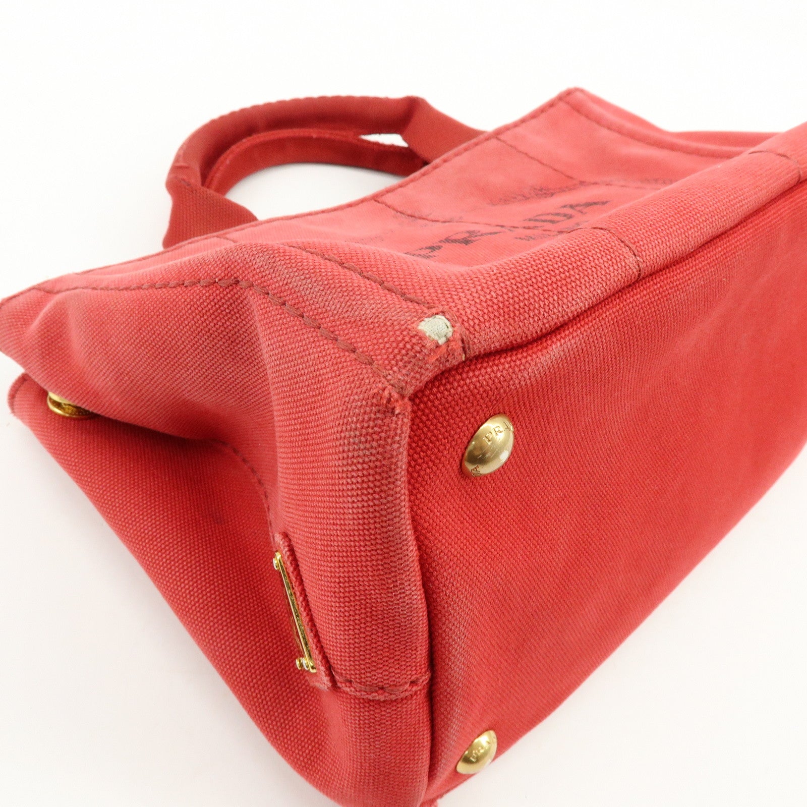 PRADA Triangle Logo Canapa Mini Canvas 2Way Hand Shoulder Bag B2439G