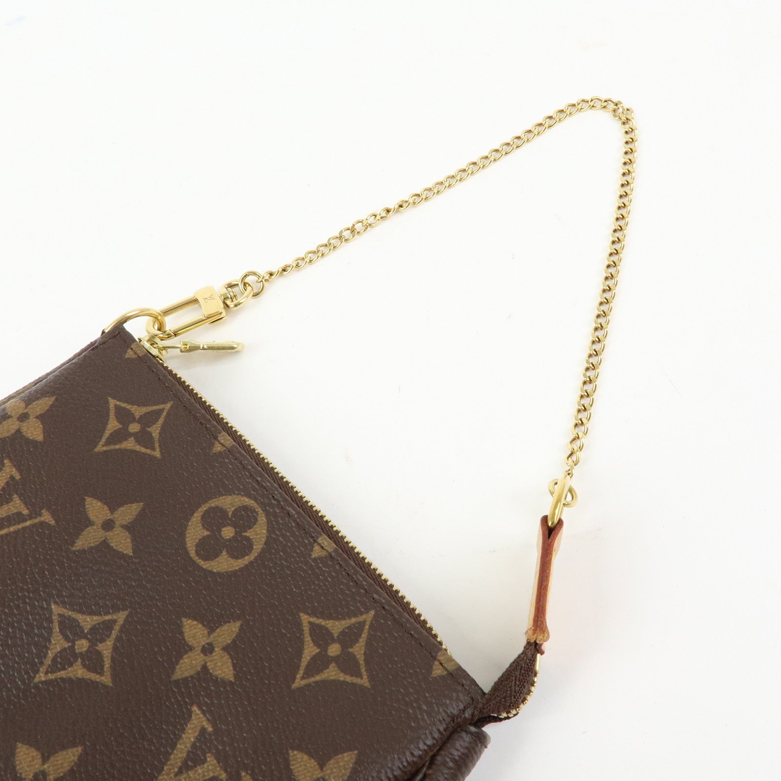 Louis Vuitton Monogram Mini Pochette Accessoires Hand Bag M58009