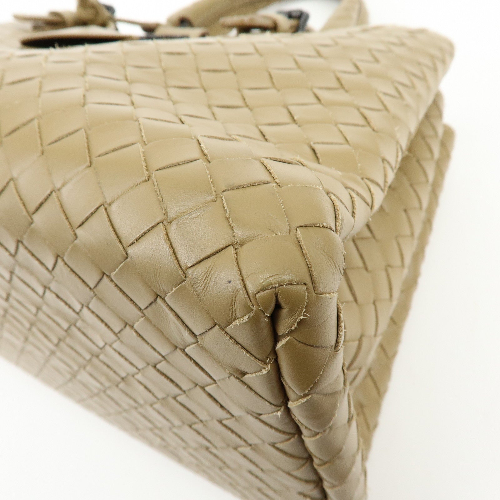 BOTTEGA VENETA Intrecciato Roma 2Way Bag Hand Bag Beige B04296879H