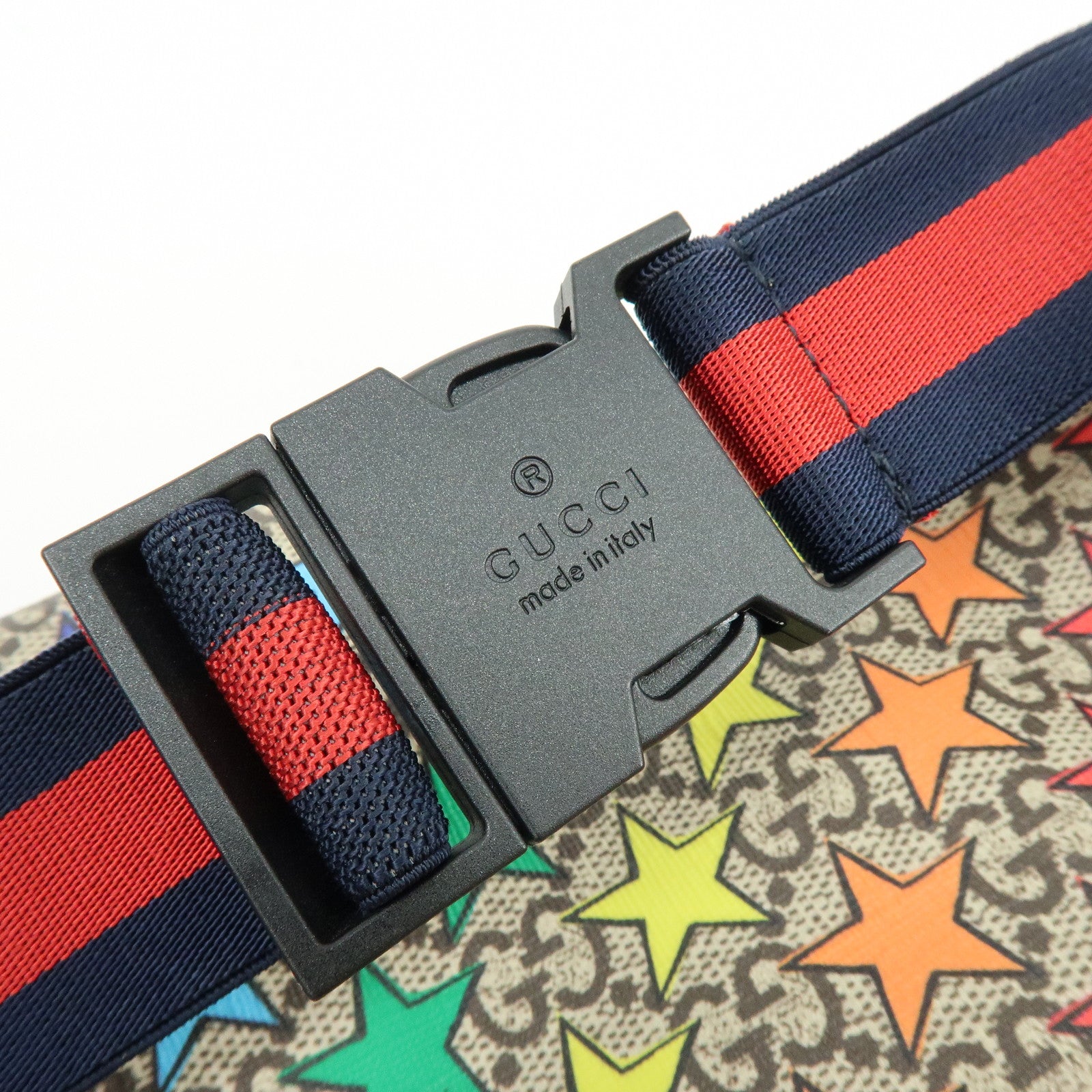 GUCCI Children's GG Supreme Body Waist Bag Multicolor Star Motif 502095