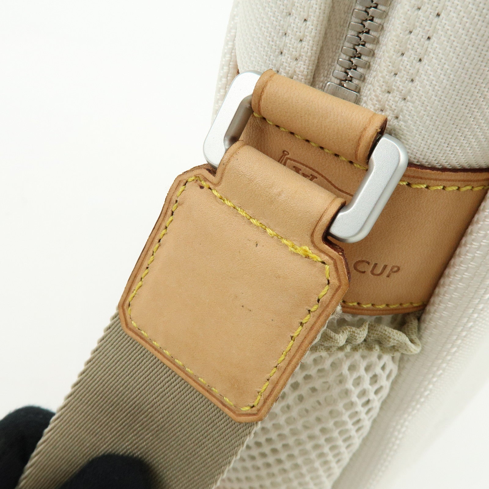 Louis Vuitton Damier Geant LV Cup Weatherly Shoulder Bag White M80637