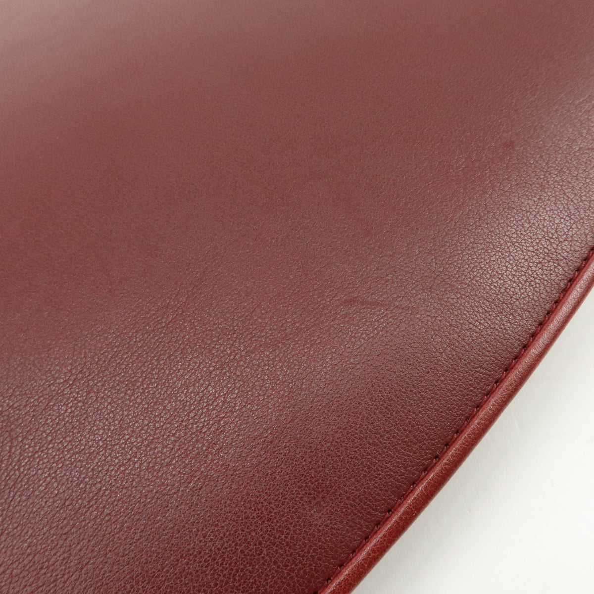 Cartier Must de Cartier Leather Flap Shoulder Bag Bordeaux