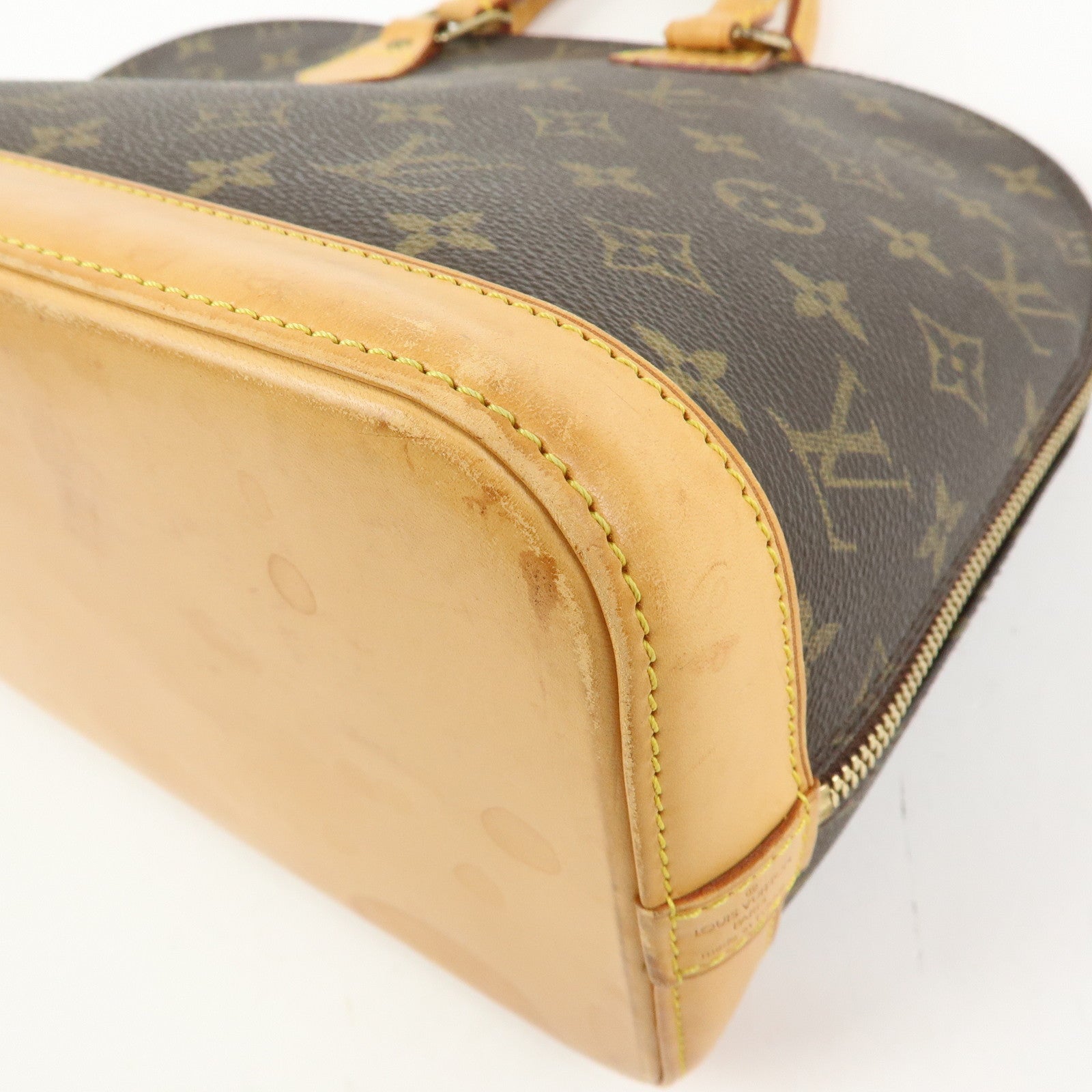 Louis Vuitton Monogram Alma PM Hand Bag Brown M51130