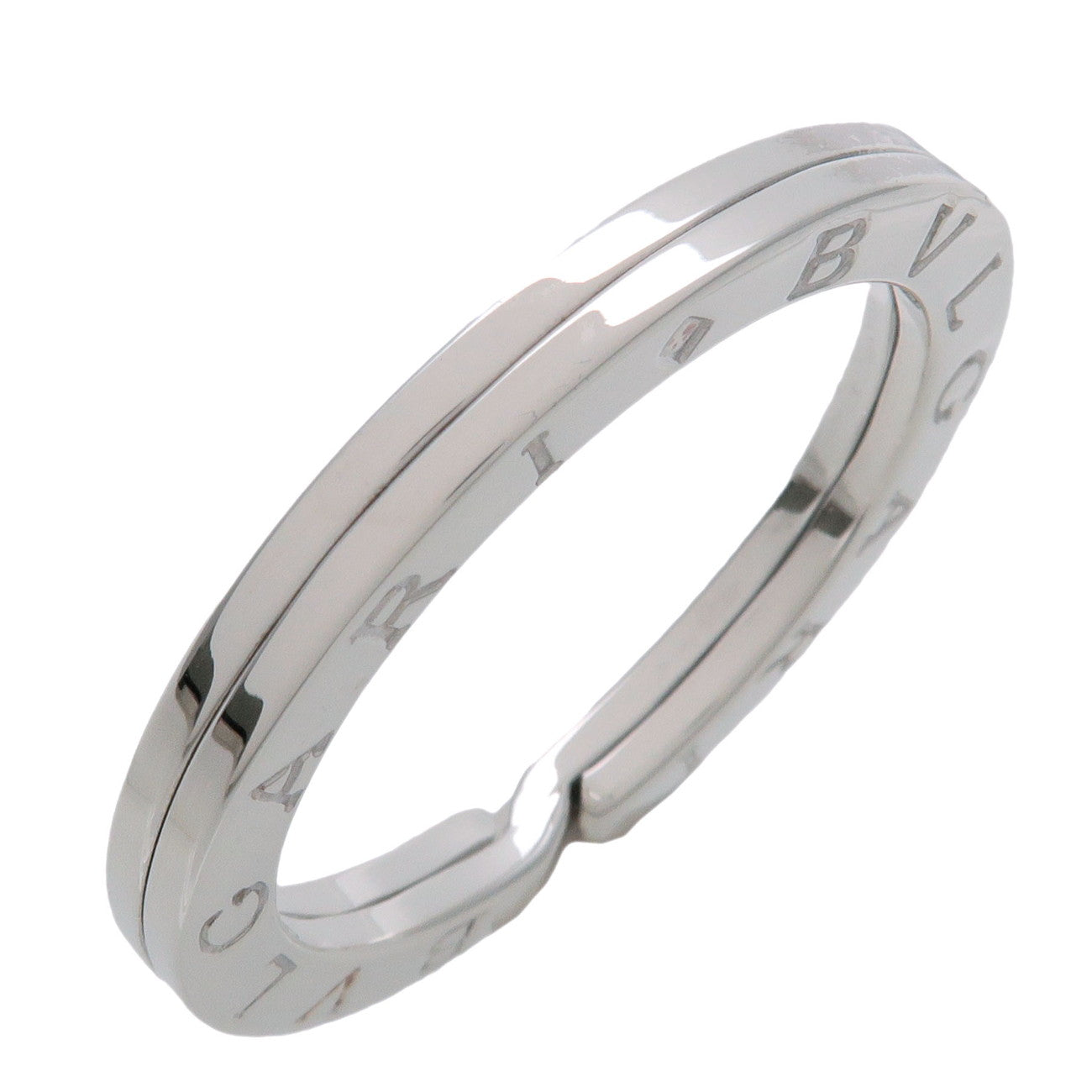 BVLGARI Double Logo BVLGARI BB SV925 Key Ring Silver