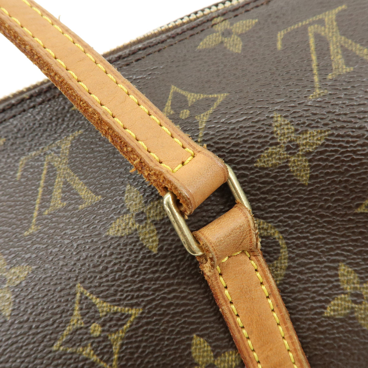 Louis Vuitton Monogram Papillon 30 Hand Bag Brown M51385