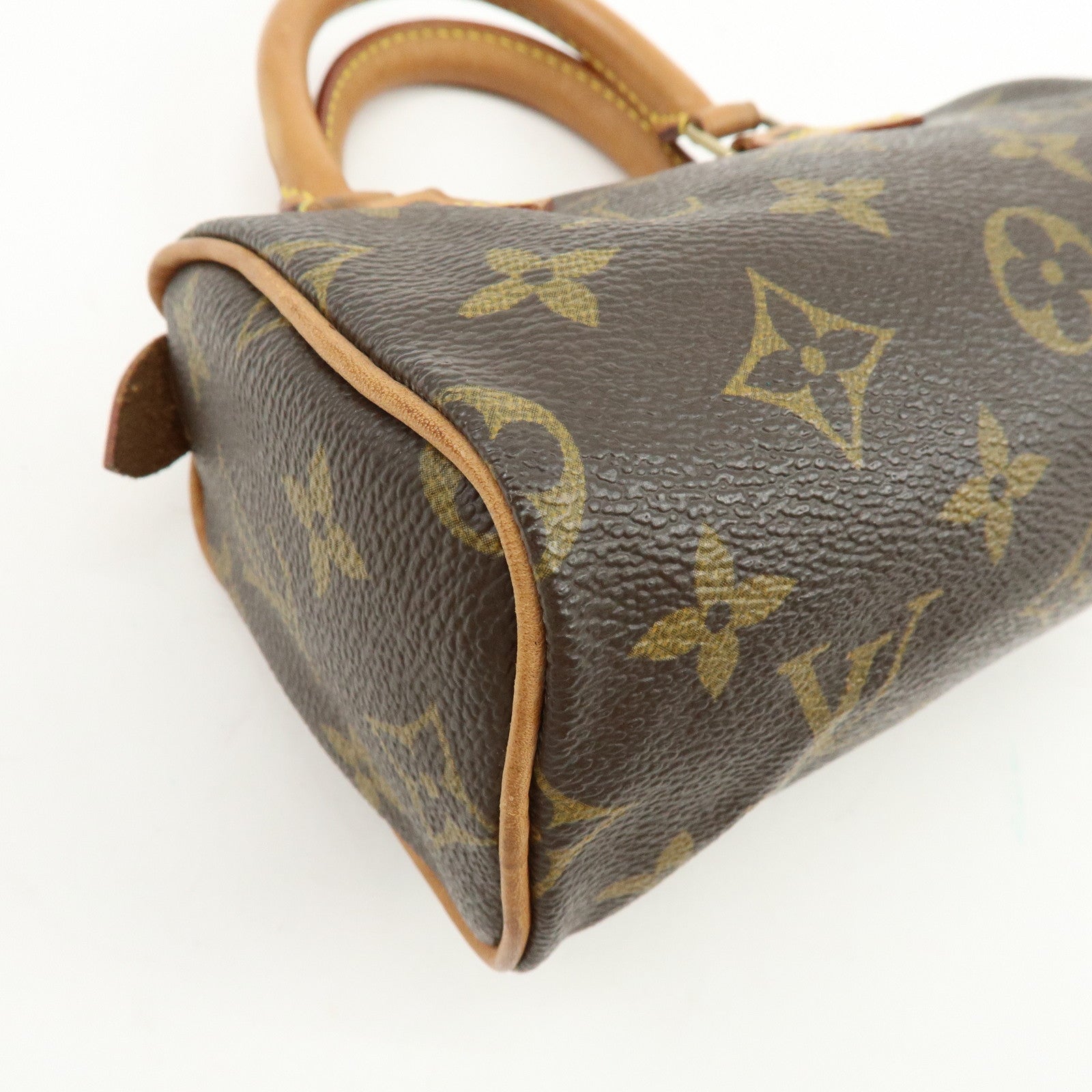 Louis Vuitton Monogram Mini Speedy Hand Bag and Strap Brown M41534 Lot