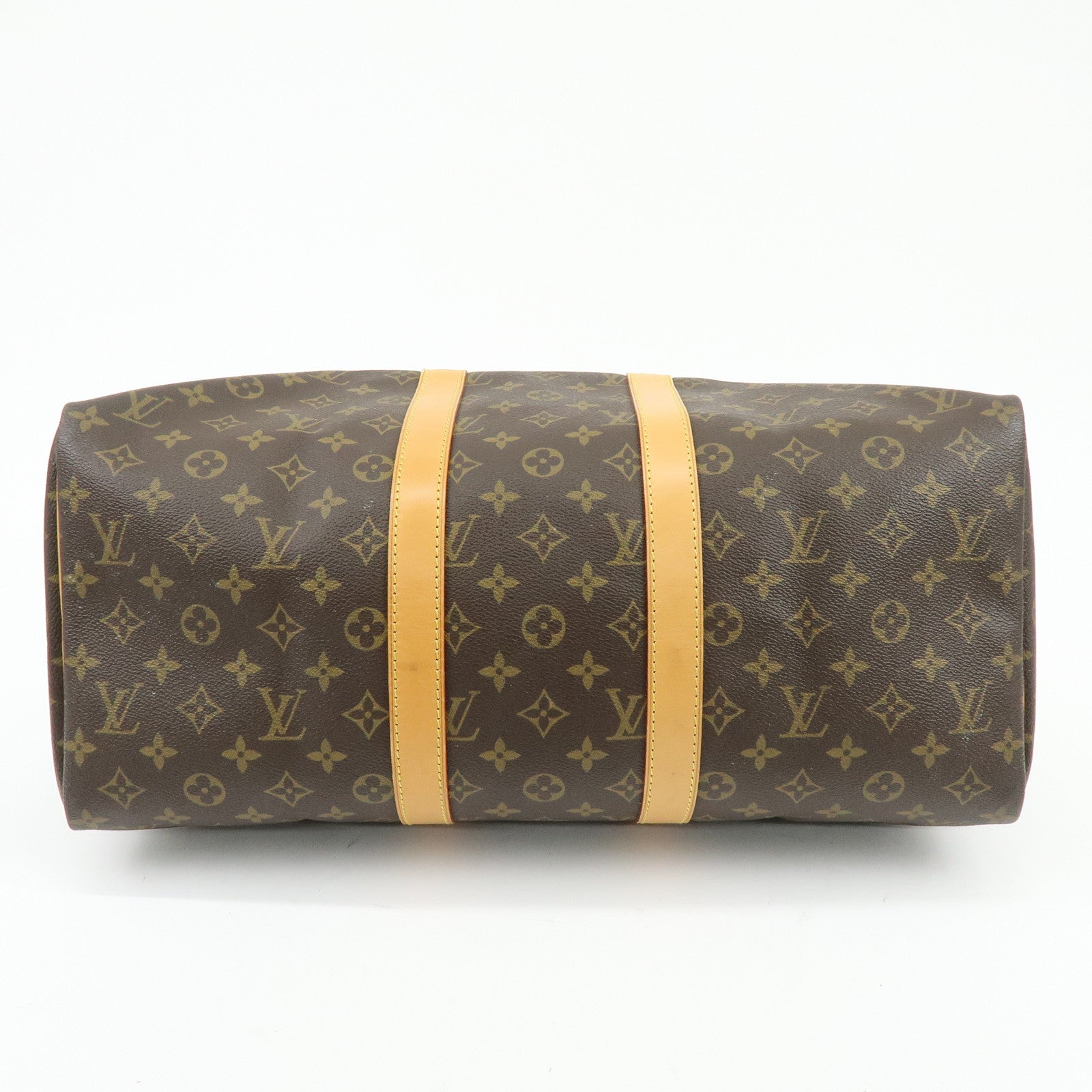 Louis Vuitton Monogram Keep All 45 Boston Bag Brown M41428
