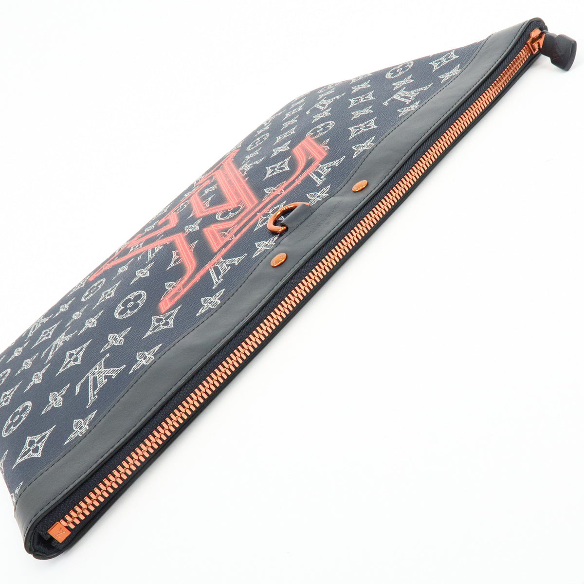 Louis Vuitton Monogram Ink Upside Down Pochette Apollo Navy M62905