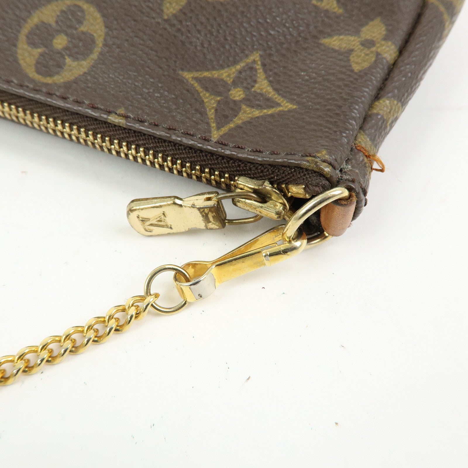 Louis Vuitton Monogram Canvas Mini Pouch For Sac Shopping GM Brown