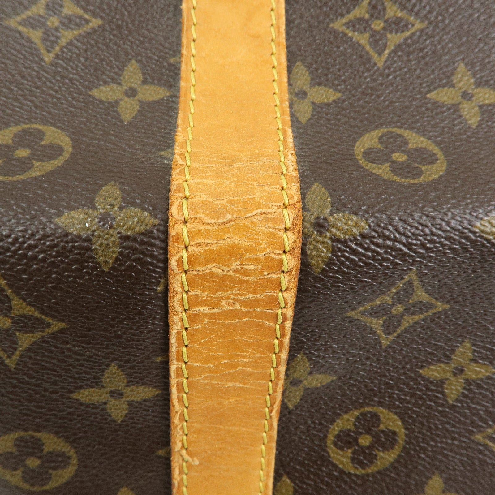 Louis Vuitton Monogram Keep All Bandouliere 60 Bag Brown M41412