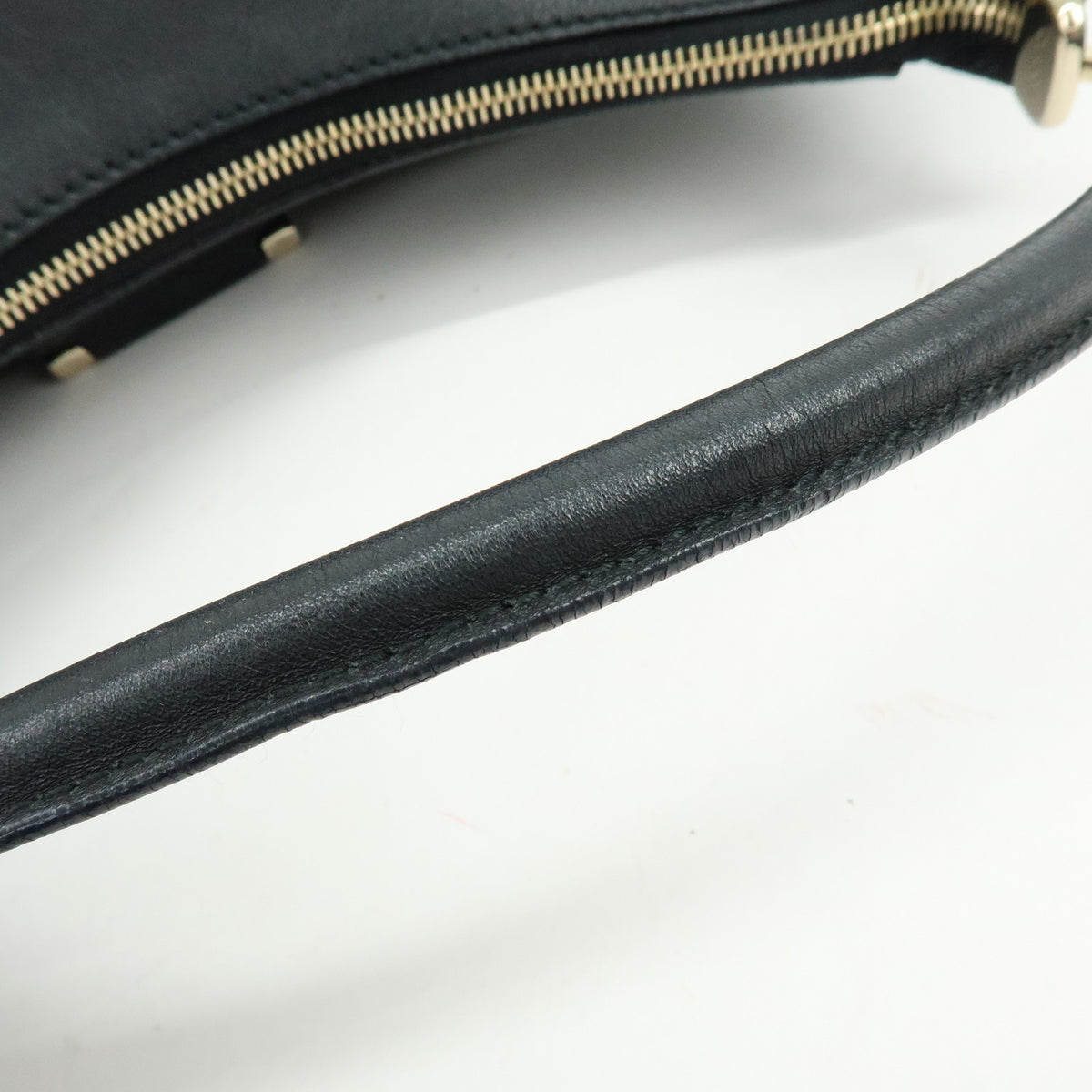 GUCCI Abbey Leather Shoulder Bag Hand Bag Black 189833